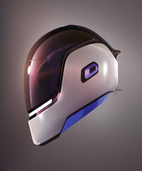 side helmet CLOSED FIN